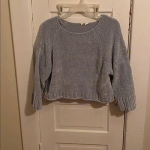 Anthropologie velvet sweater